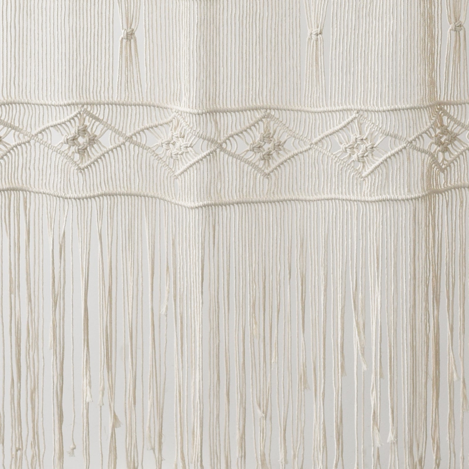 Macrame Curtain Handmade Woven Doorway Curtain Natural Cotton Fiber Door
