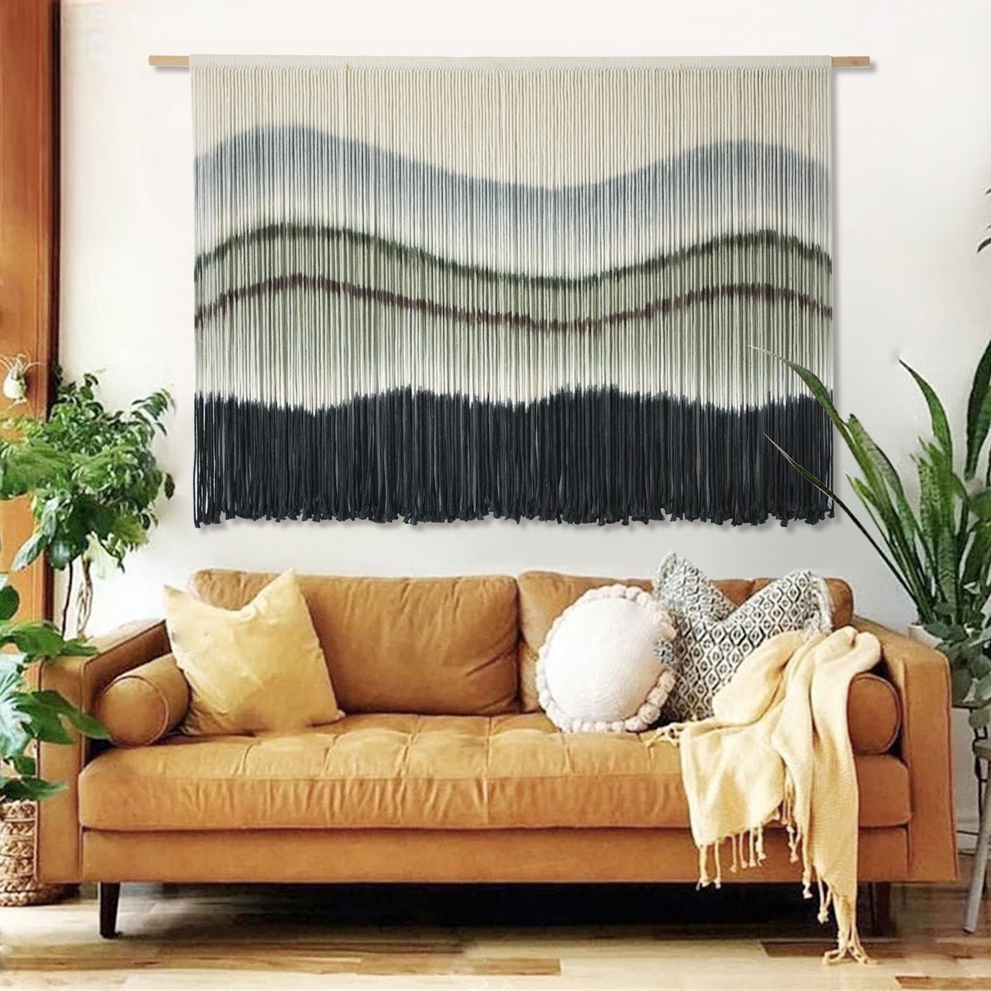 Boho Large Dip-Dye Macrame Wall Hanging