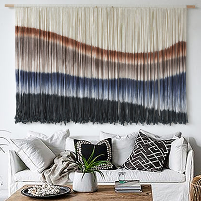 Macrame Wall Hanging Large Tie-Dye Boho Wall Art