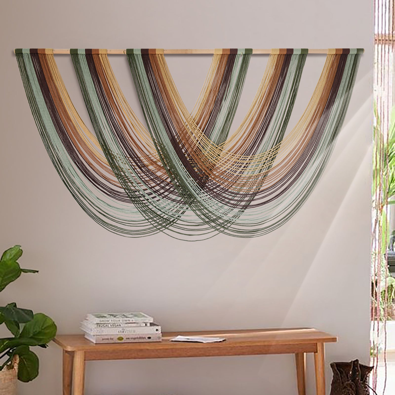 Macrame Wall Hanging Boho Wall Decor Yarn Tapestry