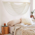 Macrame Wall Hanging Ivory Large Bohemian Yarn Tapestry Wall Decor