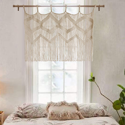 Macrame Curtain Window Macrame Valance Macrame Wall Hanging Boho Wall Décor