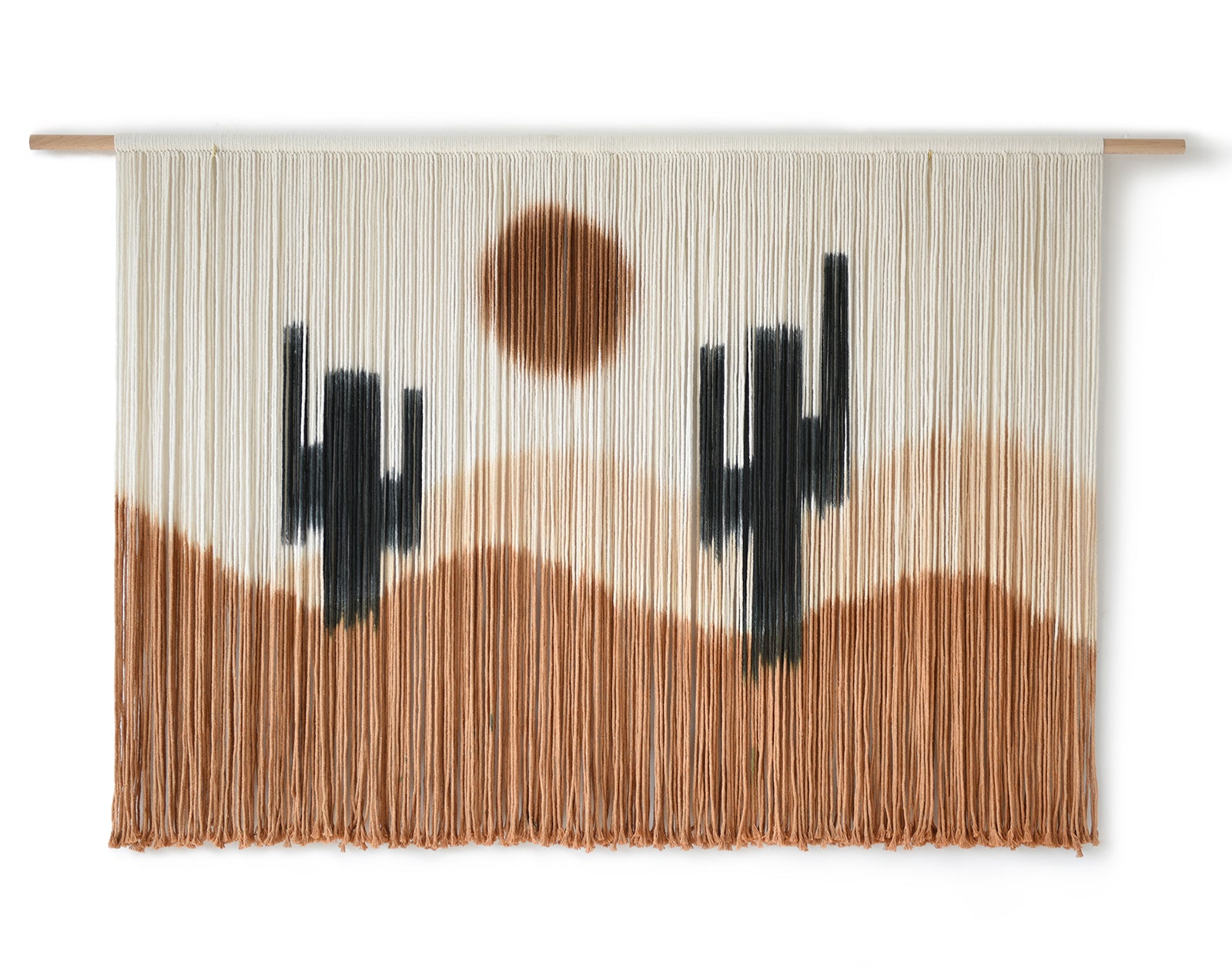 Macrame Wall Decor Desert Cactus Tie-Dye Large Boho Yarn Wall hanging