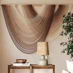 Macrame Wall Hanging Dip-Dye Boho Home Decor Fiber Wall Art