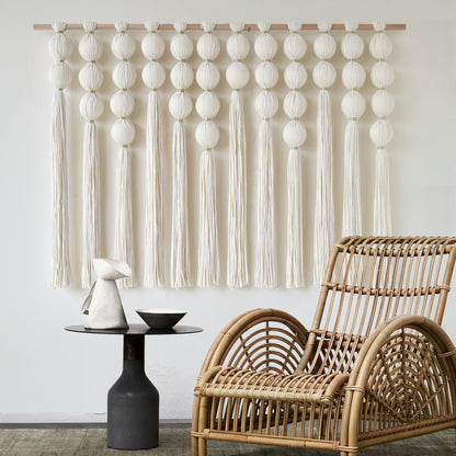 Macrame Wall Hanging Boho Sphere Tassel Wall Hanging