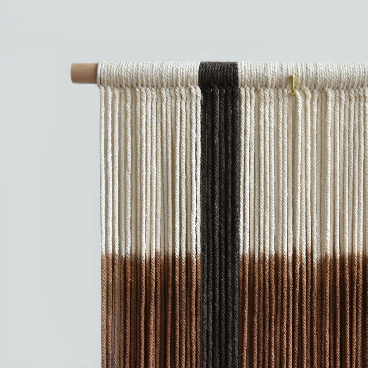 Macrame Wall Hanging Hand Dyed Woven Cotton Gradient Fiber Art 27"W*19"L