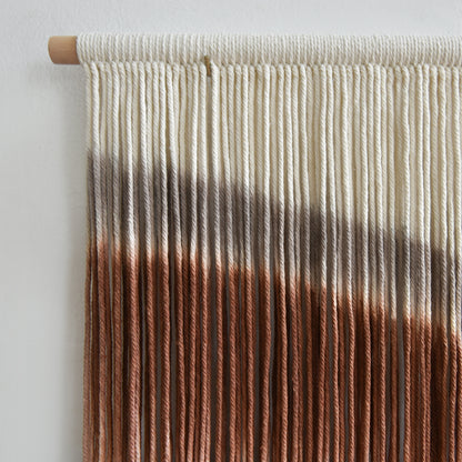 Macrame Wall Hanging Blue Dip Dye for Bedroom 27" W x 19" L