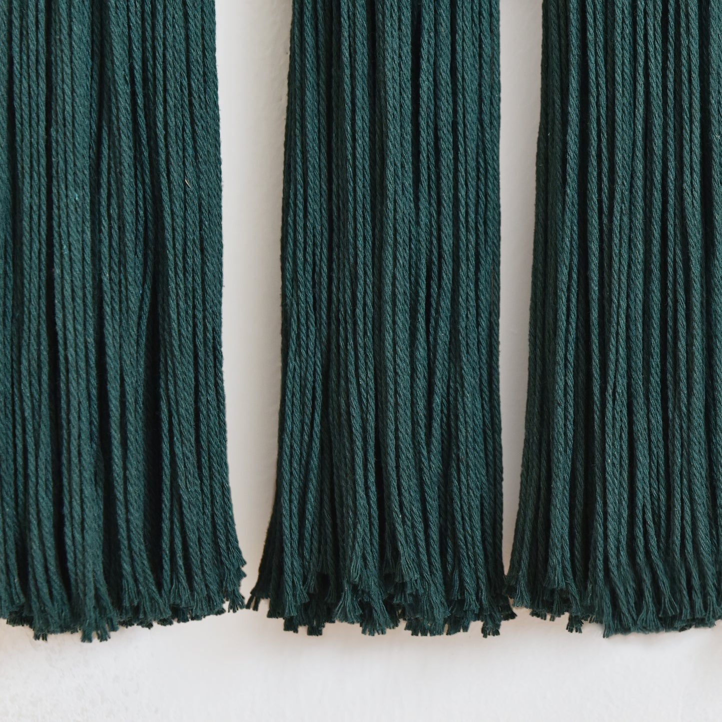 Macrame Wall Hanging Green Boho Fiber Art 15.7"W*39"L