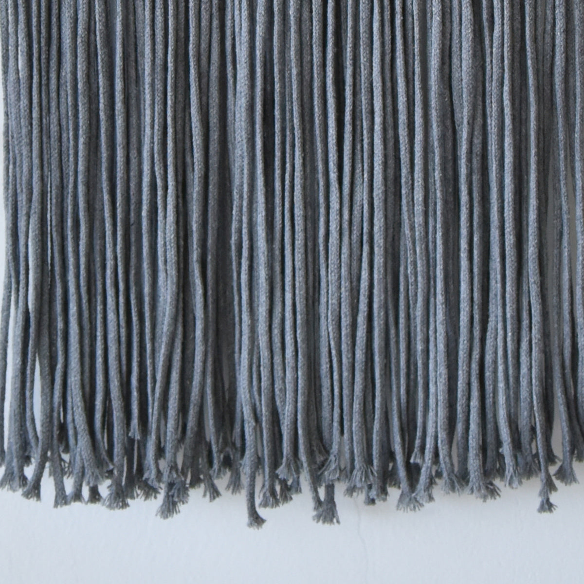 Macrame Wall Hanging Long Fringe Boho Wall Decor Handmade Wood 10" W*40" L