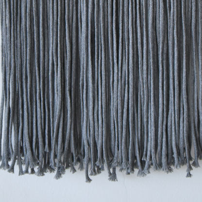 Macrame Wall Hanging Long Fringe Boho Wall Decor Handmade Wood 10" W*40" L