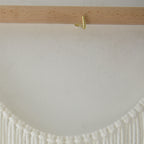 Boho Yarn Art Garland with Tassels and Beads Large Macrame Wall Hanging