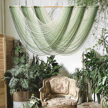 Macrame Wall Hanging Large Boho Green Wall Art Decor