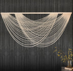 Macrame Wall Hanging Ivory Large Bohemian Yarn Tapestry Wall Decor