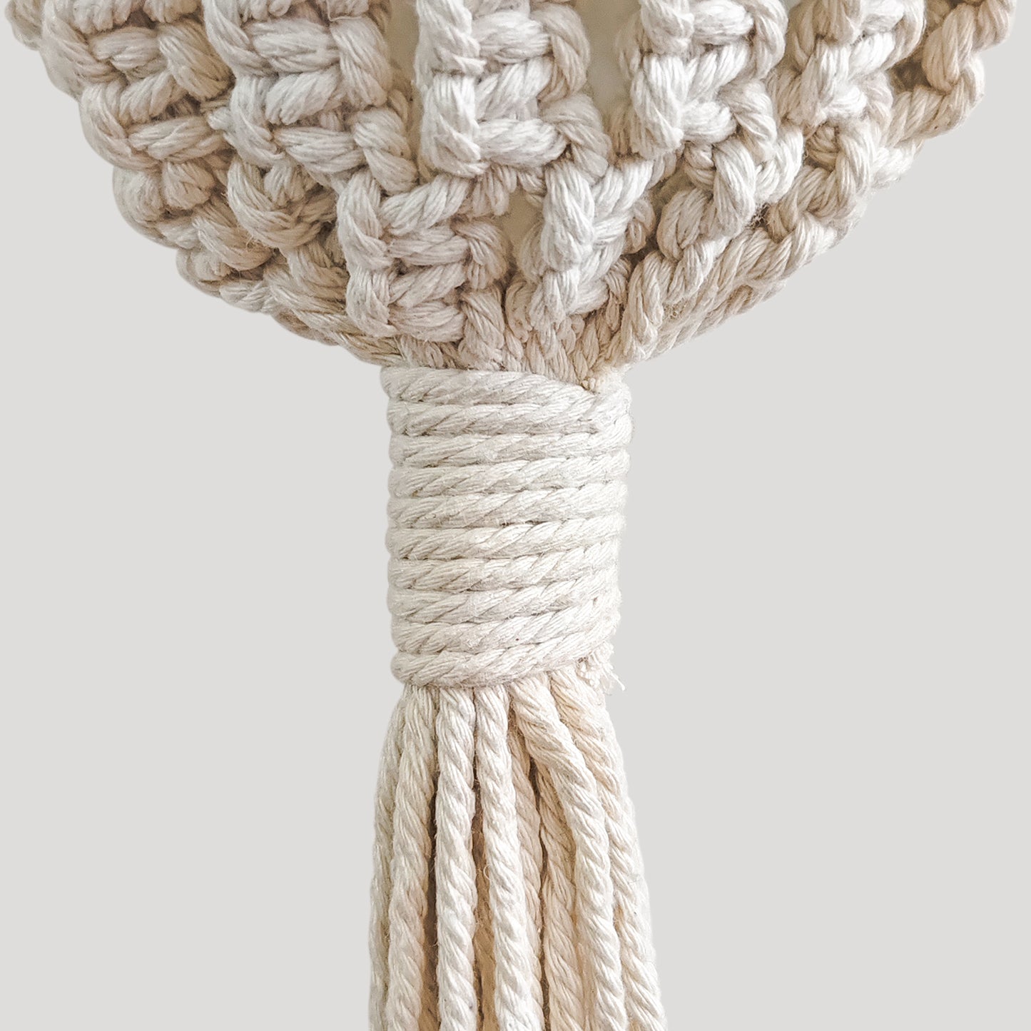 Boho Macrame Wall Hanging Floral Arrangement Woven Wall Decor