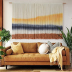 Macrame Wall Hanging Extra Large Dip-Dyed Coastal for Living Room