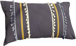 Tufted Tassel Sham Boho Pillowcases ,Set of 2