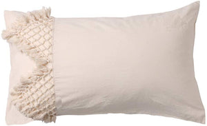 Tassel Pillow Sham Cotton Throw Pillow Covers,Set of 2