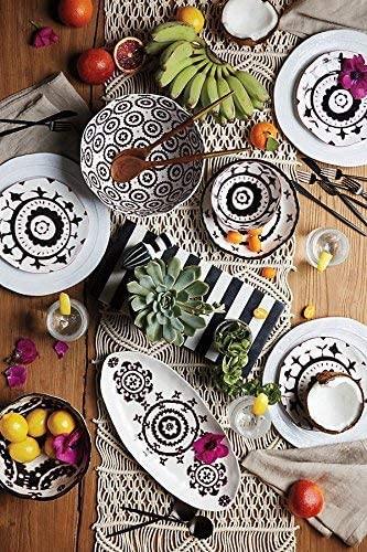 Macrame Table Runners Handwoven Boho Wedding Table Decoration Bedding Blanket - FLBERHOME