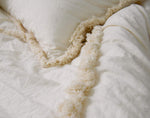 Ivory Tufted Boho Bedding Comforter Duvet Cover - FLBERHOME