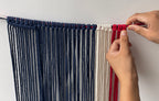 Macrame American Flag Boho wall Art Home décor 25.5*37
