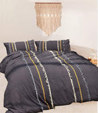Tufted Tassel Sham Boho Pillowcases ,Set of 2