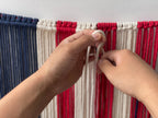 Macrame American Flag Boho wall Art Home décor 25.5*37