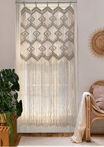 Macrame Wall Hanging Macrame Curtains Boho Door Curtain Panels Handmade Wall Décor