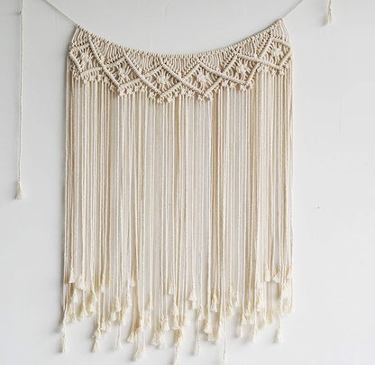 Macrame Wall Hanging Boho Wedding Hanger Cotton Handmade Wall Art Home Wall Decor,42"x 35"