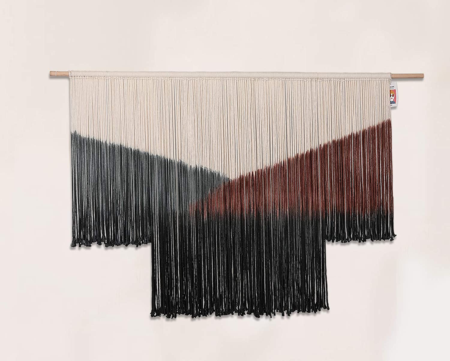 Top Tie-Dye Geometric Décor Colorful Bohemian Yarn Tapestry Home Wall Boho Décor