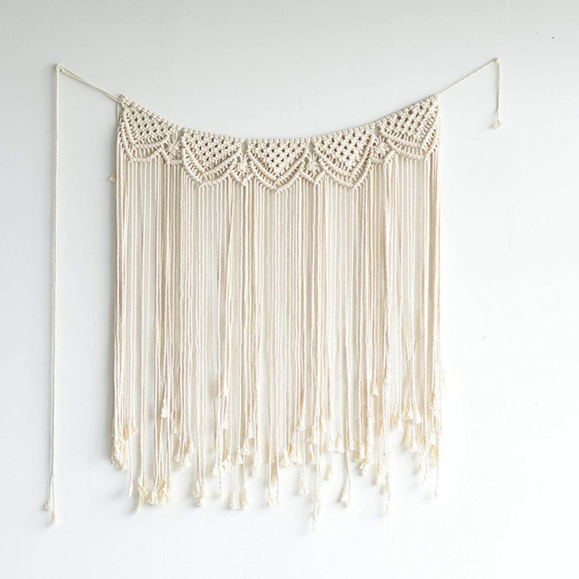 Macrame Wall Hanging Boho Wedding Hanger Cotton Handmade Wall Art Home Wall Decor,42"x 35"