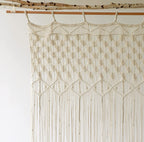 Macrame Curtain Macrame Wall Hanging Long Boho Bedroom Wall Decor