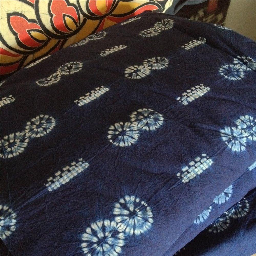 Indigo Tie Dye Tapestry Wall Hanging Sofa Throw,44in x59in … - FLBERHOME