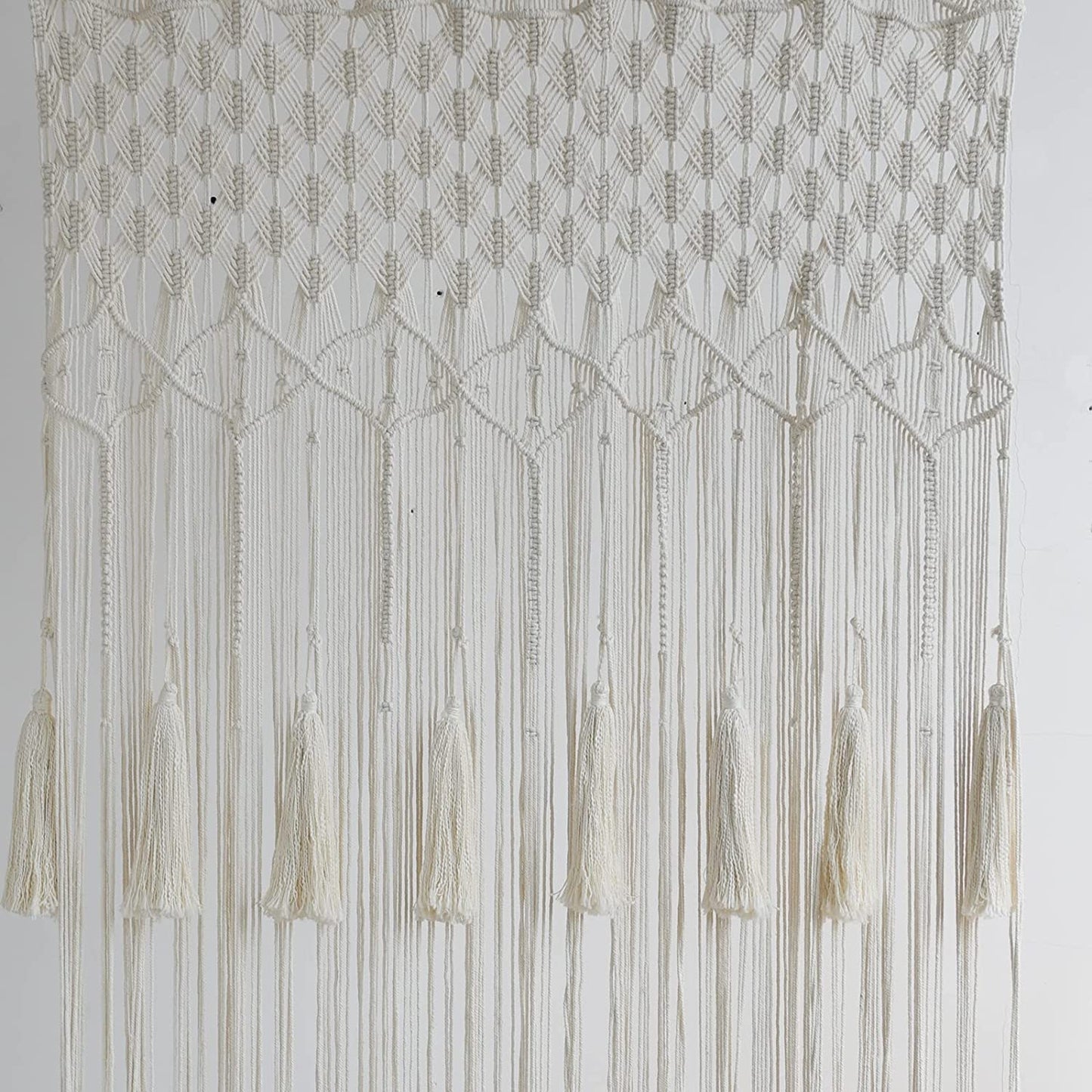 Macrame Curtain Macrame Wall Hanging Long Boho Bedroom Wall Decor