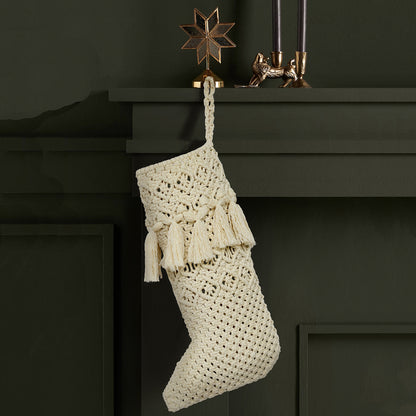 Christmas Stockings Macrame Christmas Decorations Mantel Hanging Stockings for Family Christmas Decoration