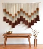 Macrame Wall Hanging Tie-Dye Geometric Decor